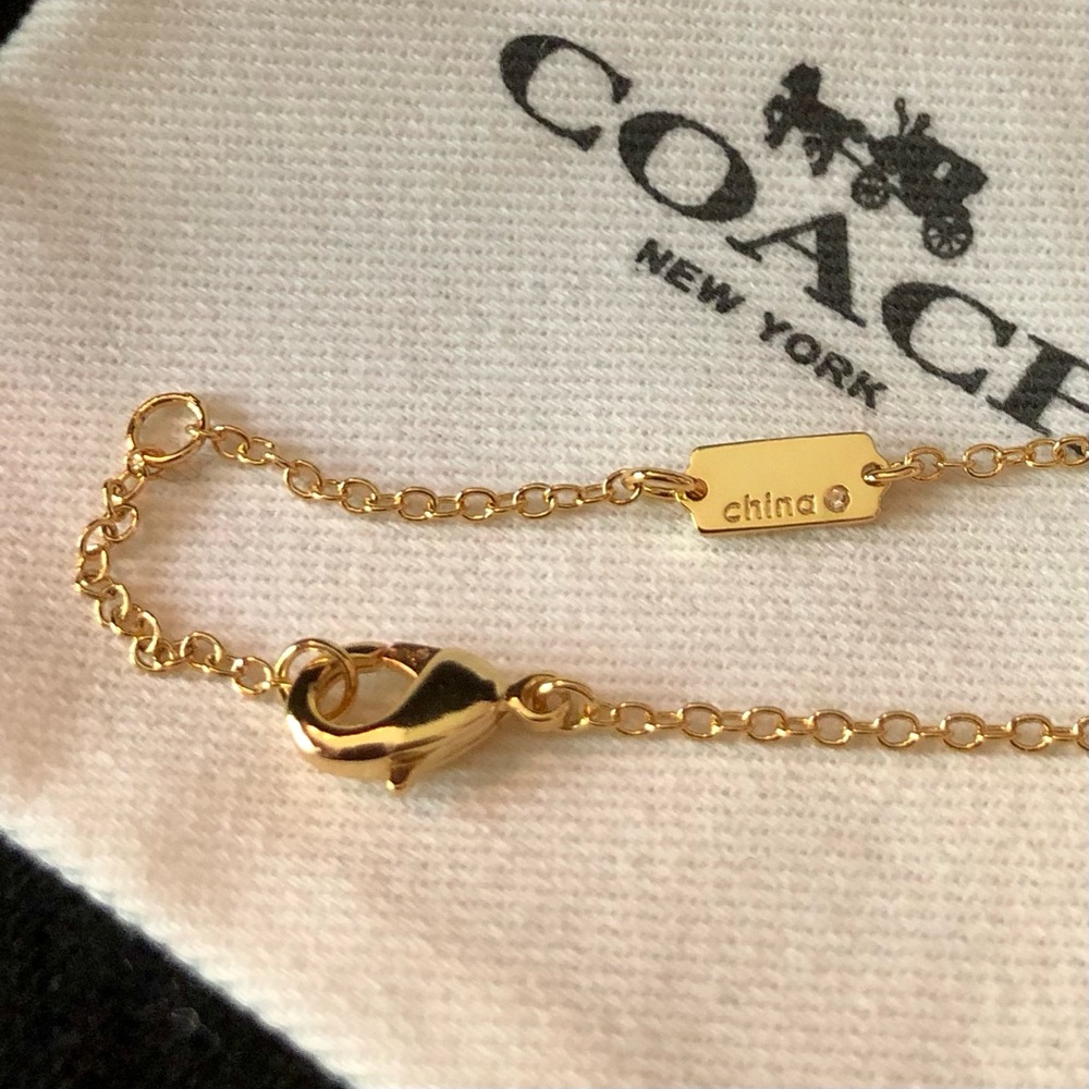 Coach NWOT Alphabet Necklaces XO w/ Dustbag - Picture 7 of 7